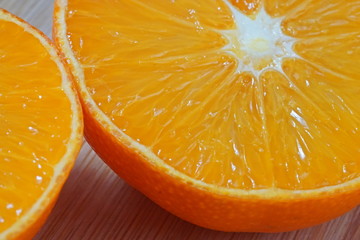 Fototapeta na wymiar Tangerine, mandarin or orange