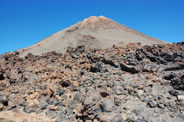 Teide volcano peak