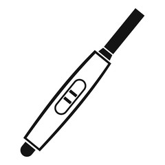 Pregnancy test with positive pregnant icon