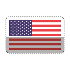 united states of america flag emblem vector illustration design