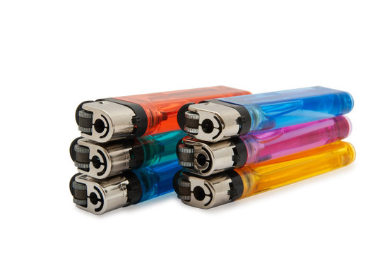 colored lighters