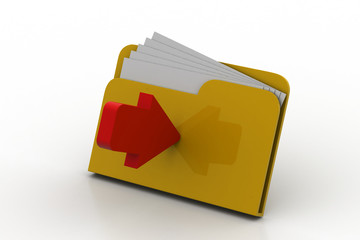 folder icon with arrow