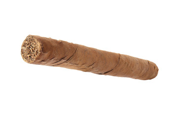 Cigar over white