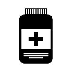 medicine bottle isolated icon vector illustration design