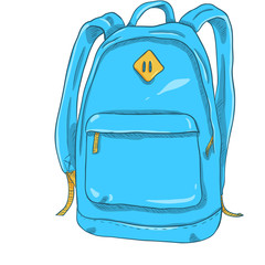 Vector Single Cartoon Casual Backpack