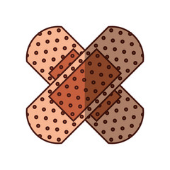 cure band first aid icon vector illustration design
