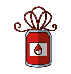blood donation bag icon vector illustration design
