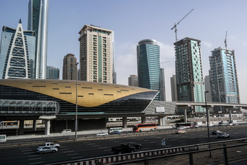 Naklejka premium Dubai Skyline