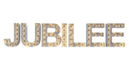 Digital 3D Illustration of cutout Characters with Light Bulbs