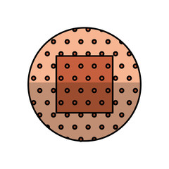 cure band first aid icon vector illustration design