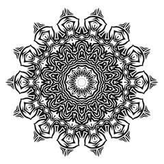 Ornamental Line Pattern. Decorative Texture. Oriental Geometric Ornament