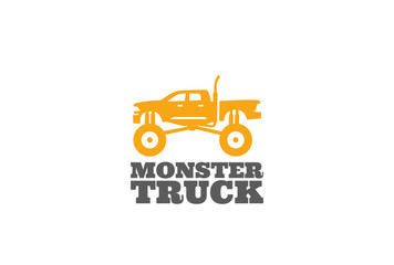 Monster truck Logo design vector template © Sentavio