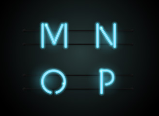 neon font
