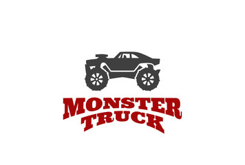 Monster truck Logo design vector template © Sentavio