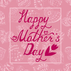 Mother's Day typographical background.