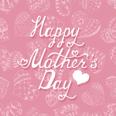 Mother's Day typographical background.