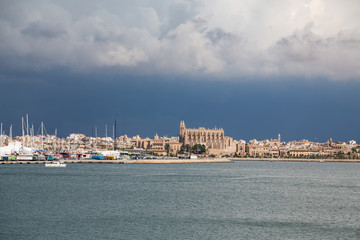 Fototapeta premium View of Mallorca with Church