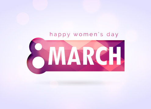 creative happy woman's day greeting design background