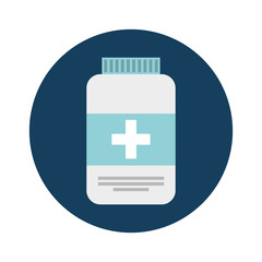 Obraz premium medicine bottle isolated icon vector illustration design