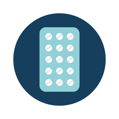 medicine tab isolated icon vector illustration design
