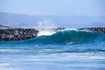 Newport Beach Wedge Surf Spot