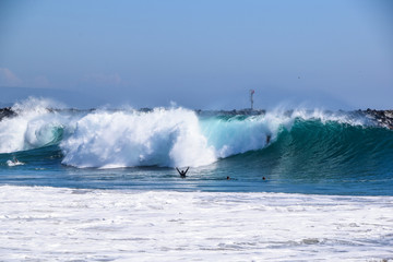 Newport Beach Wedge Surf Spot