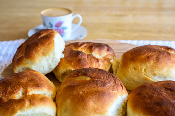 Fresh Buns with Coffee