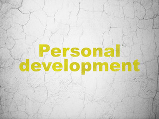 Studying concept: Personal Development on wall background
