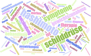 Hashimoto Thyreoiditis / Schilddrüsenunterfunktion / Wordcloud