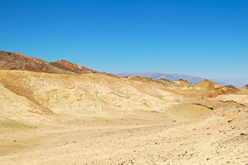 Fototapeta na wymiar Dryness in the Death Valley National Park in the United States