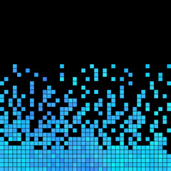 abstract vector square pixel mosaic background