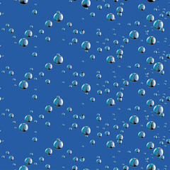 Seamless background with drops. Vector illustration. Bubbles pattern. Modern stylish abstract texture.Template for print, textile, wrapping and decoration