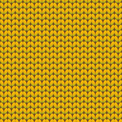 Seamless knitted pattern. Woolen cloth. Knit texture. Vector Illustration.