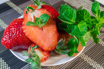 Strawberries dessert