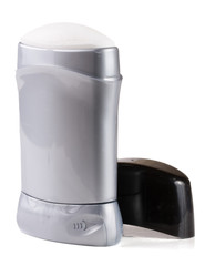 male deodorant stick isolated on white background