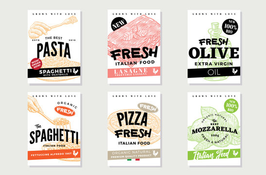 Hand Drawn Italian Food Brochures