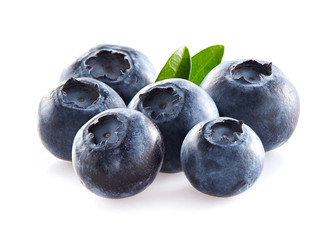 Blueberry with leaf