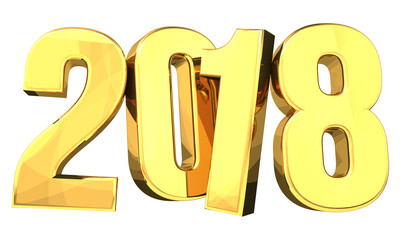 2018 golden 3d render