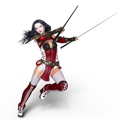 Obraz premium 女性剣士