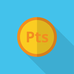 currency symbol on gold coin Peseta