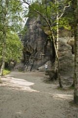 Sandstone rocks, Tisa, Czech Republic, Europe