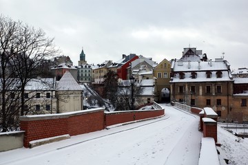 Old town in Lublin city, Poland