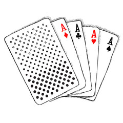 Ace cards - drawing
