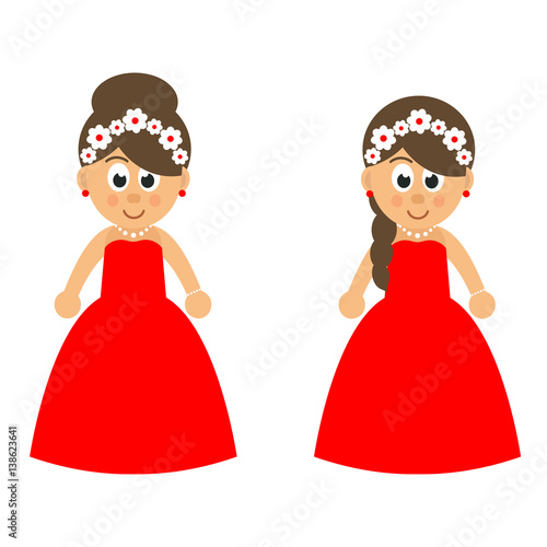 Woman in red dress cartoon images Woman in red dress cartoon images