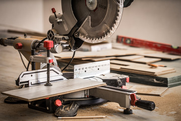 Board and miter saw