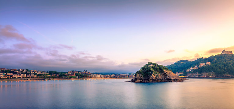 The Concha Bay at Sunset