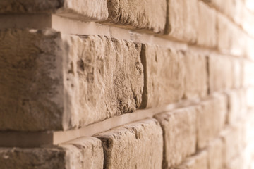 brick wall in diagonal
