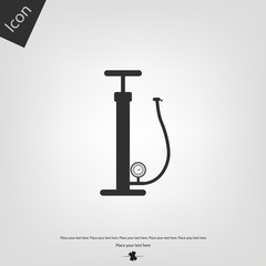 Bicycle pump vector icon