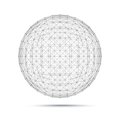 Geometric wire mesh sphere