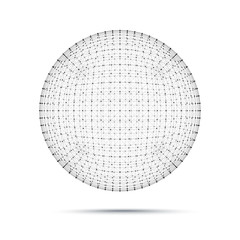 Geometric wire mesh sphere